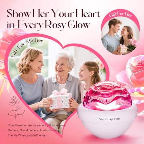 PIKOY Ambient Lighting with 11 Mixed+4 Solid Colors for Teen Girl Gifts Trendy Stuff Rose Flower Mood Light Sunset Lamp Di...