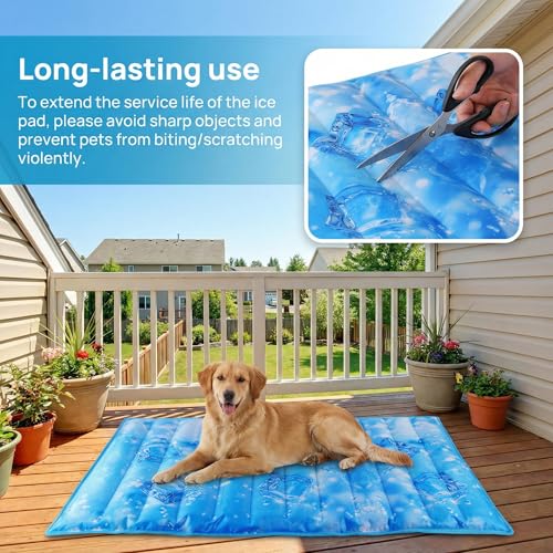 Boonmax Dog Cooling Mat, Universal Pet Cooling Pad, Double-Sided Durable Water-Resistant, Portable and Easy to Clean, Suit...