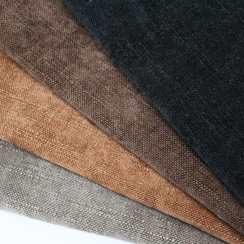 Lunofox Farmhouse Decor Throw Pillow Covers 12x20 Inch Set of 4, Solid Textured Cushion Covers for Couch, Sofa, Bed – Taup...
