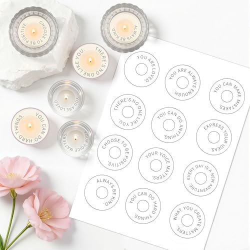 TUZELIYA Secret Hidden Message Candles (12 Pack, 12 Scents) - Birthday Gift for Her, Mothers Day Gifts for Mom, Reveals Qu...