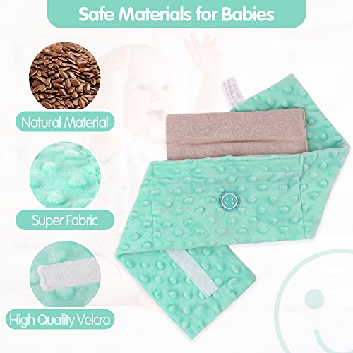 Comfheat Colic and Gas Relief for Newborns and Infants, Flaxseed Heated Tummy Wrap, Baby Swaddling Belt with Soothing Warm...