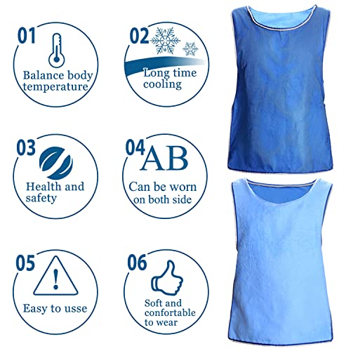 HUOFU Evaporative Ice Cooling Vest for Men - Body Cold Jacket for Women MS Motorcycle Sport Working for Hot Summer Weather...