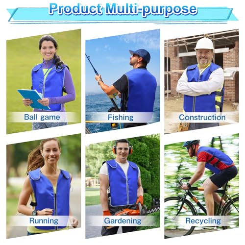 Cooling Vest With 20pcs Ice Packs for Men Women - Cold Vest Adjustable Cool Jacket for Working Outdoor