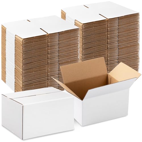 Yeaqee 72 Pcs Shipping Boxes Corrugated Cardboard Small Shipping Boxes for Packaging Mailing Packing Moving Small Business...