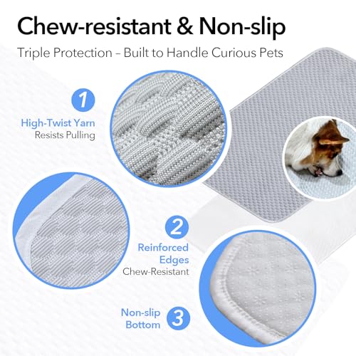 GooCare Dog Cooling Mat XL 60"x40" for Giant Dogs, Q-Max>0.4 Ice-Silk Fabric, Thick & Non-Slip, Washable & Waterproof, Por...