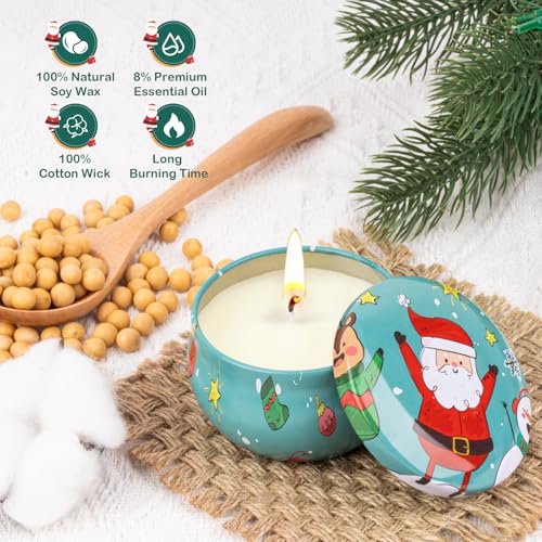 Christmas Candles Bulk Gifts, Hand Cream Set, Stocking Stuffers for Women, Scented Candle Set,Travel Size Bulk Hand Lotion...