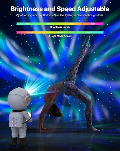 Rossetta Astronaut Galaxy Projector, Star Projector for Bedroom, LED Night Light for Kids Room with Timer and Remote, Gift...