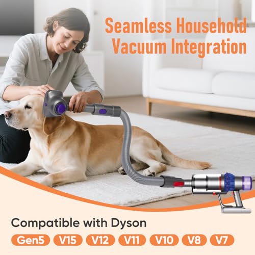 LBLVBNEWD Pet Grooming Kit for Dyson V7 V8 V10 V11 V12 V15 Gen5 Accessories, Dog Brush Vacuum Attachment-Dog and Cat Hair ...