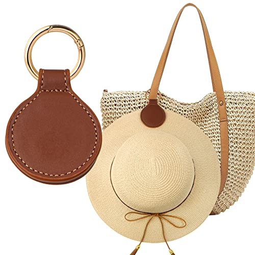 Niveaya Magnetic Hat Clip for Travel on Bag - Magnet Storage Hook, Vacation Traveling Essentials Accessory Brown