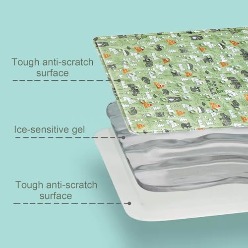 IDOLPET Dog Cooling Mat, Pet Self-Cooling Mat Pad Bed for Dogs Cats and Rabbits Easy Washable Summer Cool Down Comfortable...