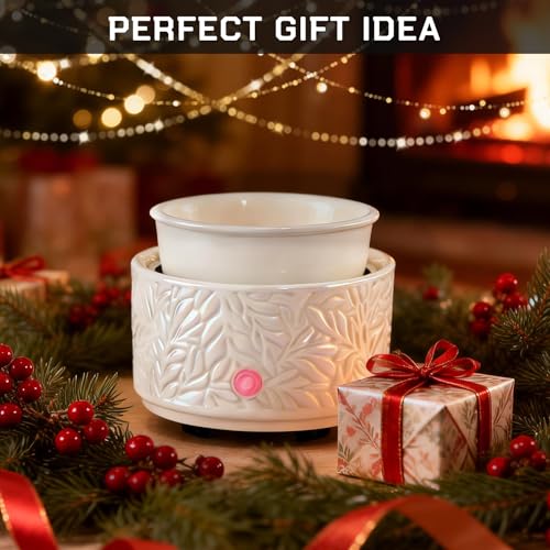 ElusiaKa Wax Melt Warmer 3-in-1 Electric, Ceramic Wax Burner for Scented Wax, Scented Wax Melter & Essential Oil Burner fo...
