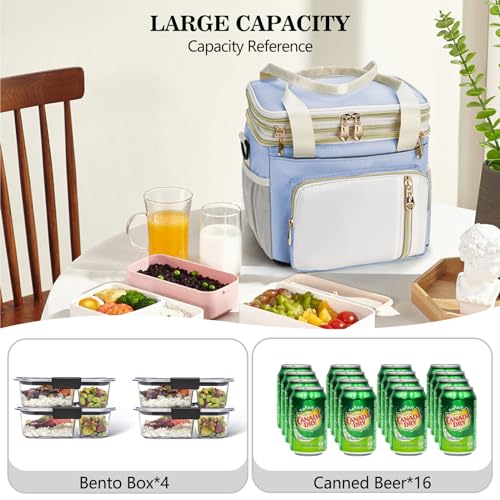 BAGNN Lunch Box & Lunch Bag for Women, Large Insulated Adult Lunch Box Leakproof Lunchbox Cooler Bag for Work Picnic Beac...