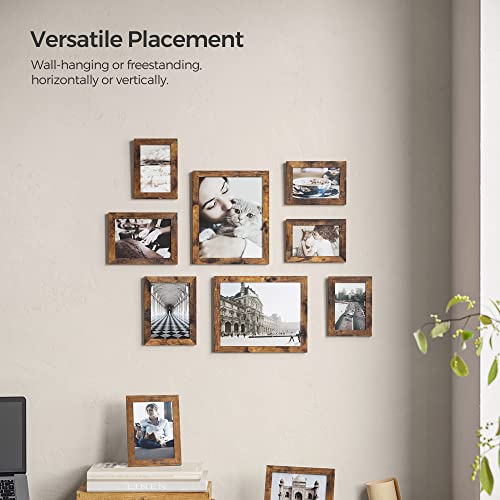 SONGMICS Picture Frames, Collage Picture Frames Set of 10, Two 8x10, Four 5x7, Four 4x6, Photo Frame for Wall Gallery Deco...