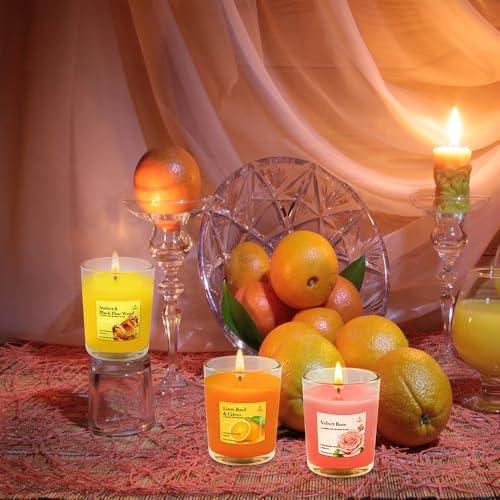 24 Pack Scented Aromatherapy Candles - 12 Fragrances 1.8 Oz Soy Votive Candle Gift Set for Christmas, Thanksgiving, Annive...