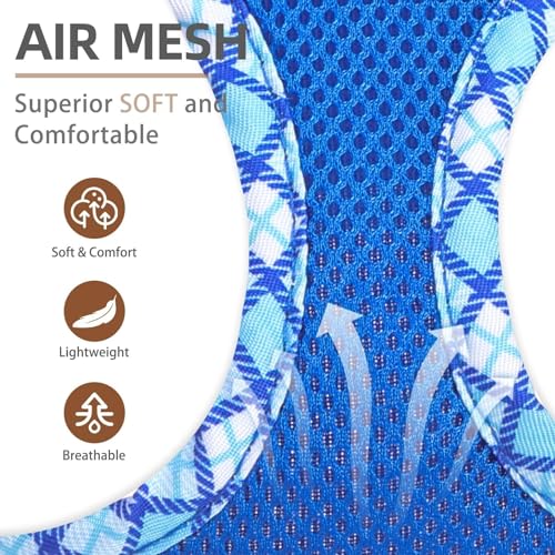 PUPTECK Dog Harness and Leash Set for Small Medium Dogs No Pull Step-in Soft Mesh Puppy Cat Vest Harnesses Reflective at N...