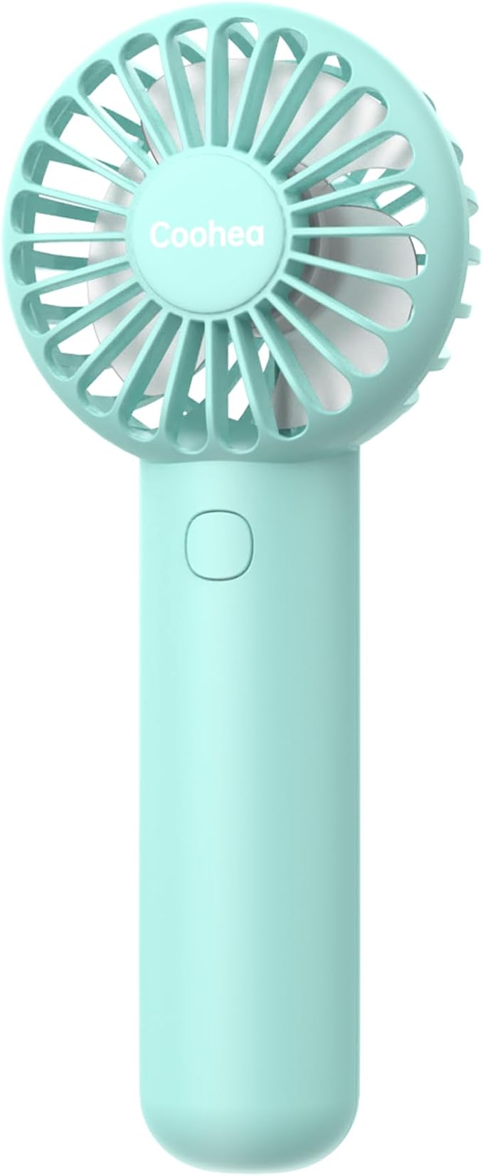 Coohea Mini Handheld Fan, Small Cute Design, 3 Powerful Speeds, USB Rechargeable Battery Operated, Portable Personal Fan w...