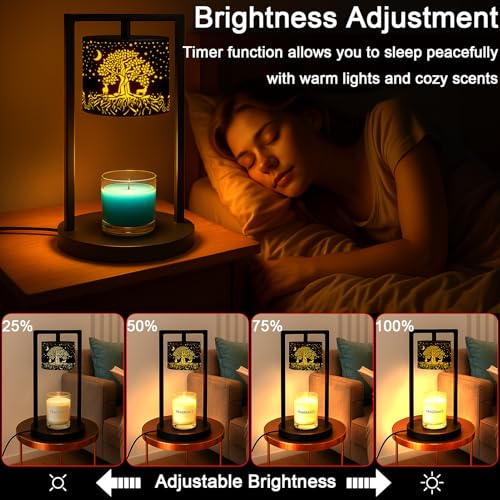 Candle Warmer Lamp with Timer Wax Melt Warmer for Scented Jar Candles Candle Lamp Warmer Gifts for Mom, House Warming Gift...