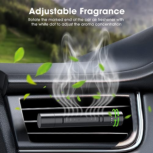 EORRZZY 2 Packs Custom Car Air Freshener Diffuser Vent Clips with 12 Refill Sticks for Cars, Office, Kitchen, Bathroom, Pe...