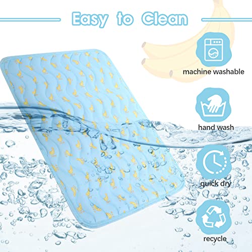 LETSQK Dog Cooling Mat, Summer Cooling Mat for Dogs, Self Cooling Pad for Small Medium Large Dogs Cats, Non-Toxic Breathab...