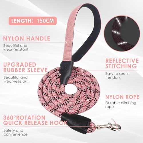 Dog Harness and Leash Set, No Pull Saddle Style Pet Harness, Breathable Mesh Adjustable Reflective Dog Vest for Dogs and C...