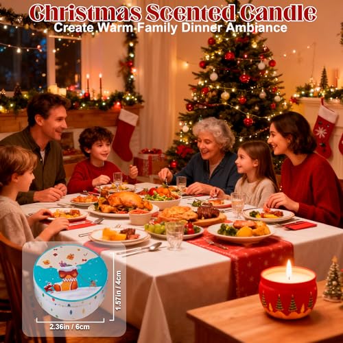 Scented Candles Gifts Set, 9 Pack Scented Candle Set Fragrances Flavor Natural Soy Wax 2.5oz Candles for Christmas Gift, W...