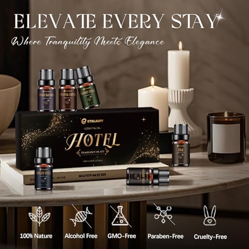Hotel Diffuser Oils, Hotel Collection Diffuser Oil, Luxury Essential Oil for Diffuser, Soap & Candle Making Scents - 1 Wa...