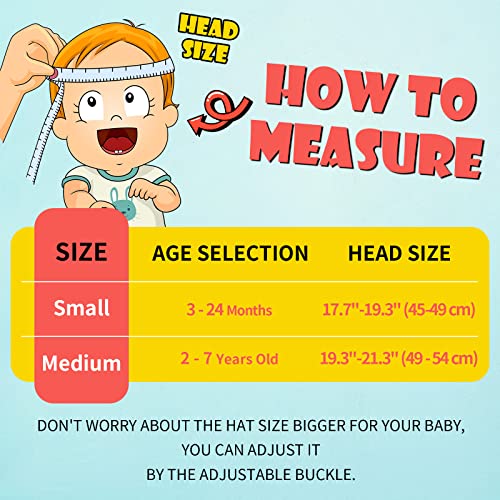 Toddler Baby Sun Hat Kids Summer Beach Essentials Adjustable Beach Hats with Bucket Wide Brim for Boys Girls Age 0-14 Years