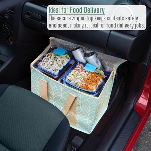 VENO 2 Pack Cooler Bag, Insulated Grocery Bags for Food Delivery, Collapsible Cooler, Reusable Shopping Bags for Grocerie...
