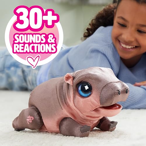 FurReal Sally The Silly Hippo, 9 Inch Interactive Plush, Kids Toys for Ages 4 Up by Just Play, Kids Toys for Ages 4 Up by ...