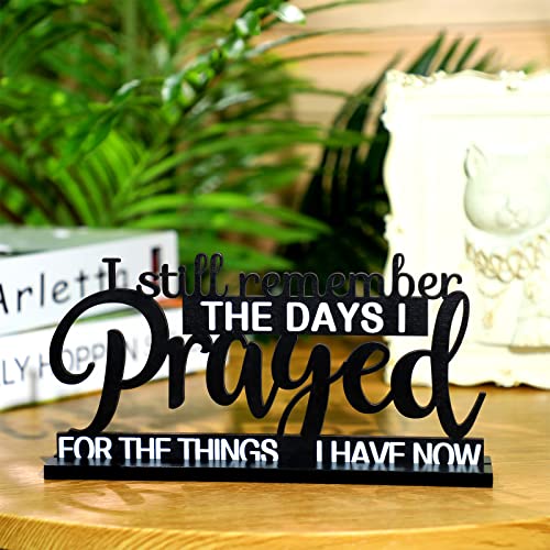 Jetec I Still Remember The Days I Prayed Sign Inspirational Table Blessed Signs Motivational Decor Farmhouse Table Home Ce...