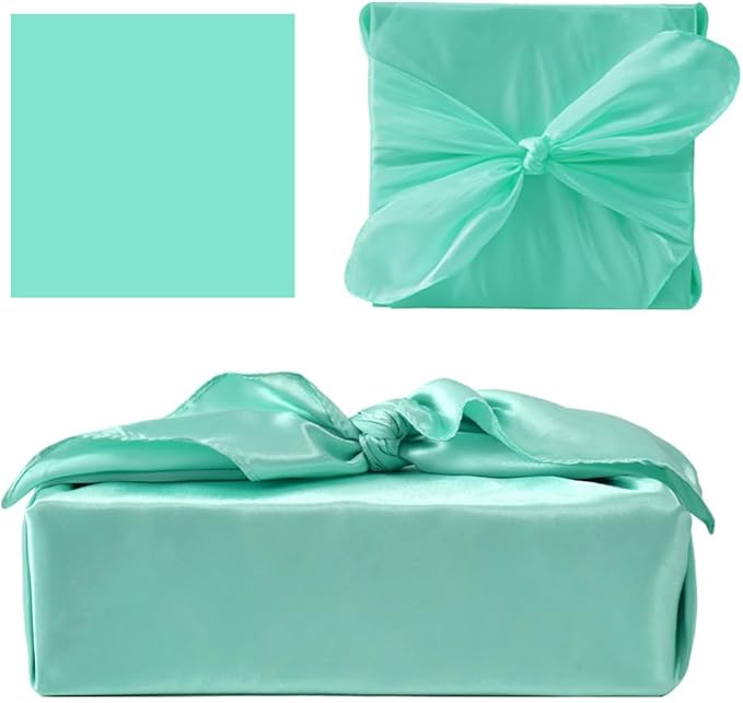 6 PCS/Set Minimalist Gift Wrapping Scarf - Multi-Color Satin Fabric Bundling Cloth for Stylish Present Packaging