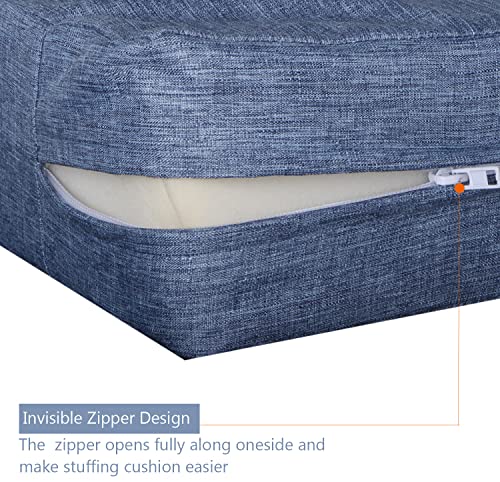 youngseahome Patio Seat Cushion Covers,Washable Slip Covers Replacement,Waterproof Outdoor Furniture Chair Cushion Pillow ...