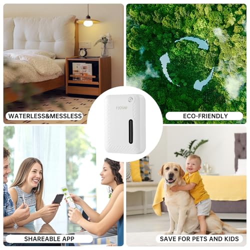 2026 Oil Diffuser Waterless 2200 Sq.Ft, Bluetooth&WiFi APP Control, 250ml Smart Scent Air Machine with Cold Air Tech for L...