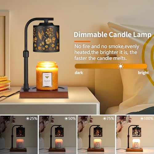 mocosa Candle Warmer Lamp with Adjustable Height Dimmable for New Home Decor Electric Candle Warmer for Jar Candles Birthd...