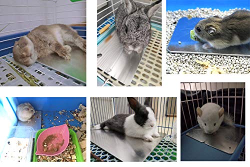 Comtim Rabbits Cooling Mat, Self Cooling Mat Pad for Hamster Guinea Pig Chinchilla Bunny Kitten Cat and Other Small Animal...