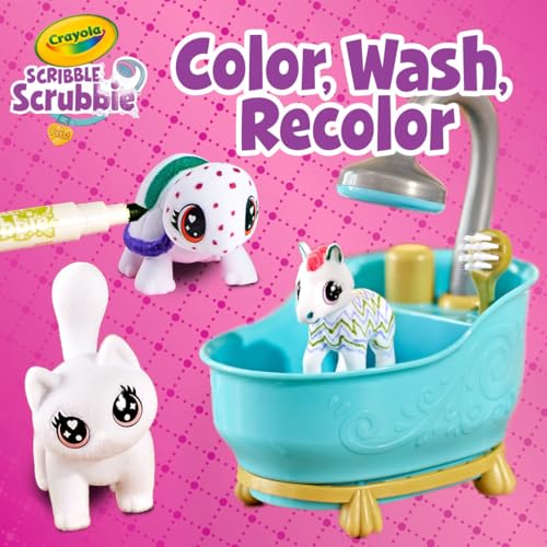 Crayola Scribble Scrubbie Pets Mega Set (25+ pcs), Reusable Pet Care Toy, Toys for Girls & Boys, Gift for Kids, Ages 3, 4, 5
