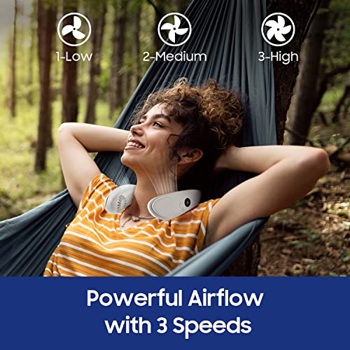 HomePlus Cooling Neck Fan, 2-in-1 Neck Air Conditioner Portable Rechargeable, Wearable Personal Fan, 4400mAh Large Batter...