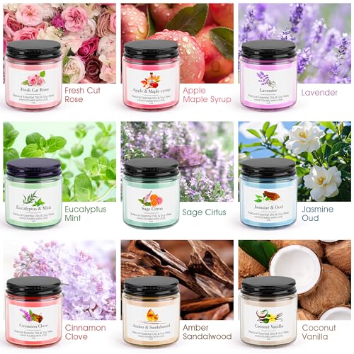 9 Pack Candles Gift for Women Aromatherapy Candles for Home Scented 36 oz 300 Hour Long Lasting Candles Gifts Set, Mothers...