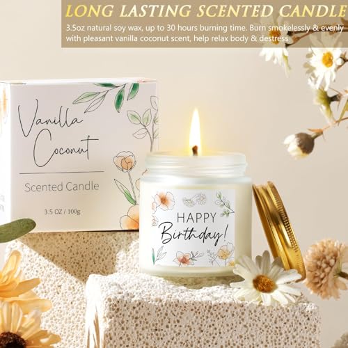 Birthday Gifts for Women Friendship, Womens Gifts for Birthdays Unique Happy Birthday Gift Basket for Best Friends Mom Sis...