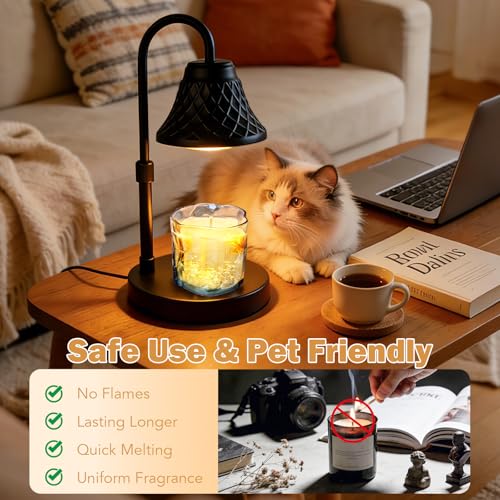 Banbanda Adjustable Candle Warmer Lamp with Timer: Birthday Gifts for Women fits All Candle Jar Home Decor - Wax Warmer fo...