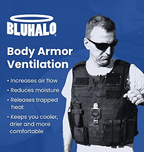 Bluhalo Cooling Device for Body Armor Vests: Provides Air Circulation and Reduces Sweat - Perfect for Police, Security, Ta...