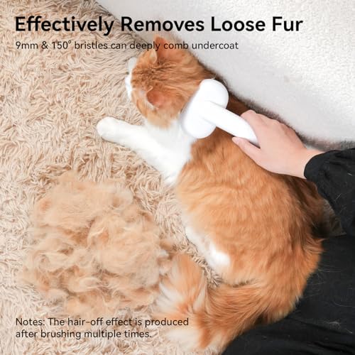 Aumuca Cat Brush for Shedding, Cat Brushes for Indoor Cats, Cat Brush for Long or Short Haired Cats, Cat Grooming Brush Ca...