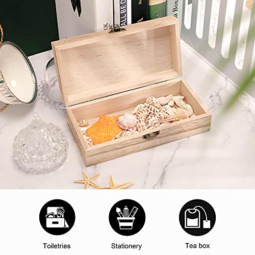 Ntyfur Alpaca Llama with Floral Crown Jewelry Box Wooden Rustic Keepsake Organizer with Front Clasp for Jewelry, Crafts & ...