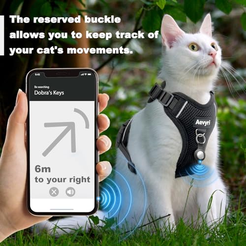 Cat Harness, Cat Harness and Leash for Walking, Adjusted in Four Directions and Breathable Cat Harness for Anti Escape tha...