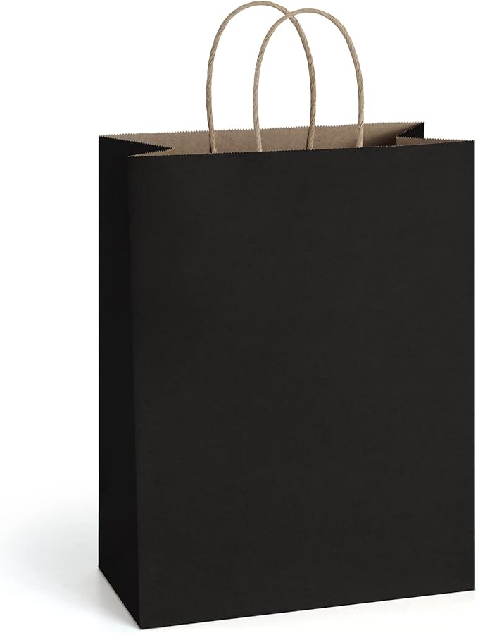 BagDream Gift Bags 10x5x13 25Pcs Kraft Paper Shopping Bags with Handles, for Gifts, Business, Merchandise, Retail, Party F...
