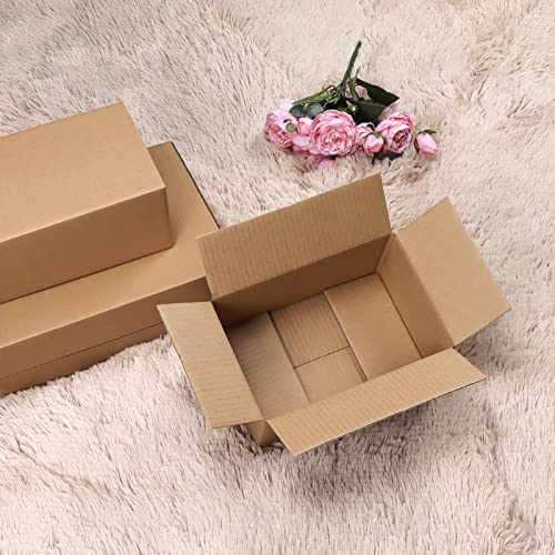 CRUGLA 9x6x4 Shipping Boxes for Small Business, Cardboard Corrugated Mailing Packaging Box, 25 Packs