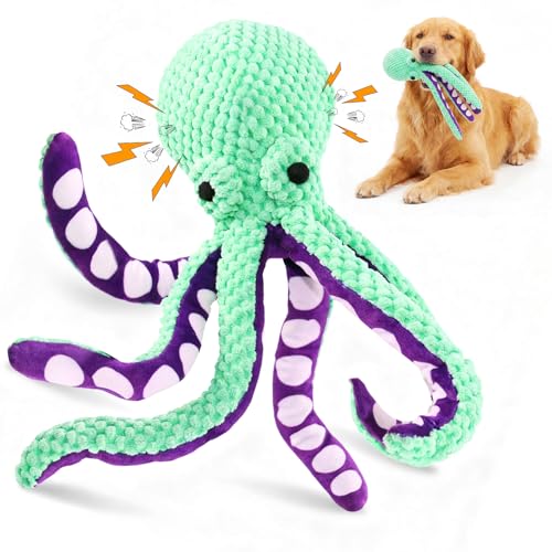 Fuufome Large Squeaky Dog Toys- Plush Dog Toys with Soft Fabric for Small, Medium, and Large Dogs Daily Companionship, Tra...