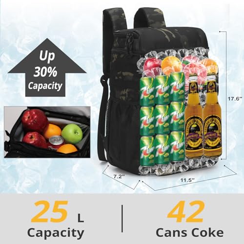 Tactical Backpack Cooler,Soft Lightweight Leakproof Cooler Backpack,Insulated Cooler Bag,Portable Soft Cooler Bag Waterpro...