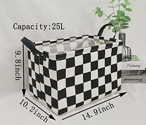 MAIZMZ Rectangular Storage Basket Collapsible Organizer Bin Waterproof Toy Box for Organizing Home/Dorm/Kitchen/Pet/Offic...