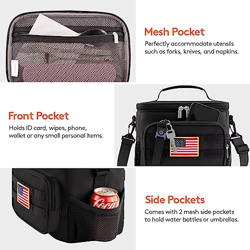 Lifewit Tactical Lunch Box for Men, Insulated Lunch Bag Adult, Heavy Duty Large Lunch Soft Leakproof Cooler Bag for Women ...